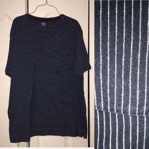 Men’s Navy Blue White Stripe Tee